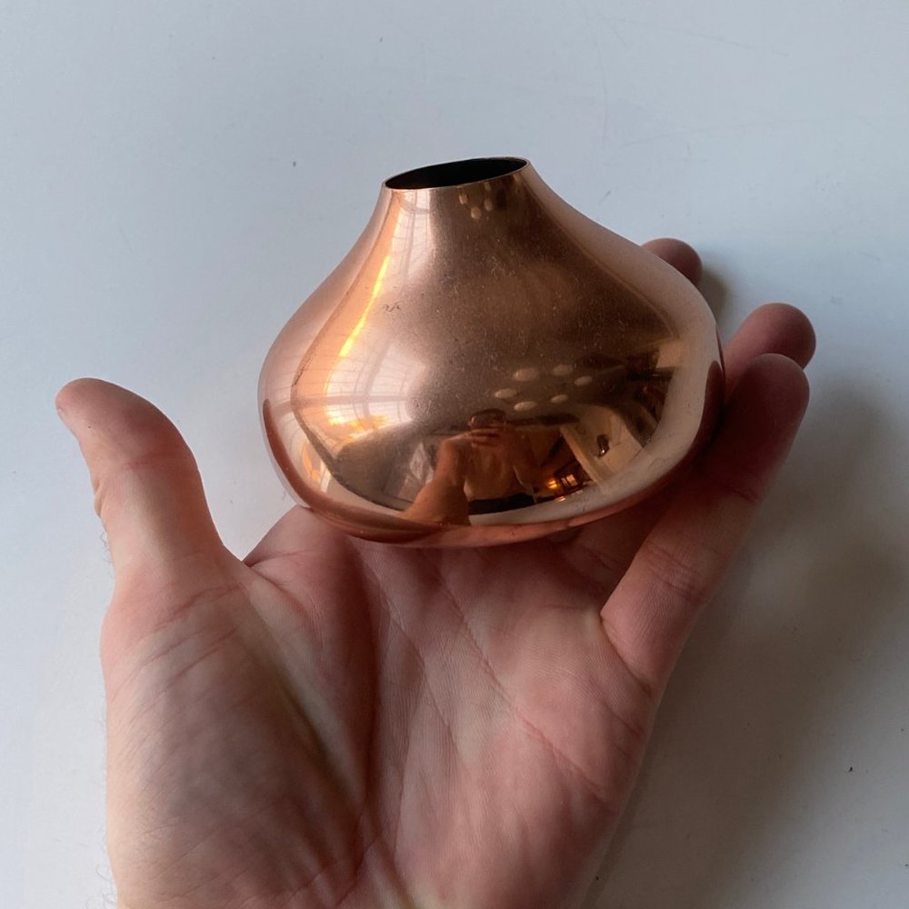 Copper Bud Vase